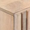 vidaXL Нощно шкафче, 40x34x46 см, избелено мангово дърво масив