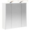vidaXL Шкаф с огледало за баня Бяло 63,5 x 16 x 62,5 см