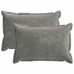 vidaXL Калъфка за възглавница 2 pcs HOUTEN Тъмносиво 30 x 50 cm
