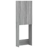 vidaXL Тоалетна Шкаф ARNHEM Сив Сонома 66 x 25,5 x 190 см