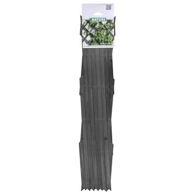 Nature Решетка за цветя, 50x150 см, дърво, антрацит