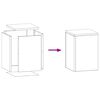 vidaXL Стойка за растения 2 pcs Ръждясало 24 x 24 x 35 см
