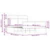 vidaXL Рамка за легло без матрак 140x200 см дъб сонома инженерно дърво