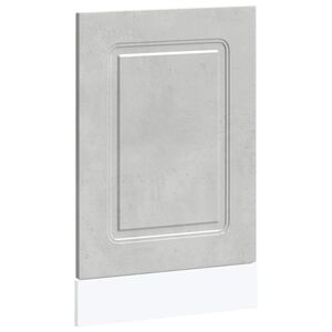 vidaXL Панел за съдомиялна машина, Kalmar, бетонно сив, 45x1,5x57 см, инженерно дърво