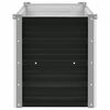 vidaXL Градинска висока леха антрацит 160x40x45 см поцинкована стомана
