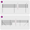 vidaXL Плетена оградна мрежа с шипове, антрацит, 1,4x25 м
