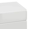 vidaXL Банен стенен шкаф с рафт TULUM Лъскаво бяло 37 x 24,5 x 86 см