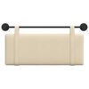 vidaXL Висяща табла Монтиране на стена Крем 110 x 55 x 5 см текстил
