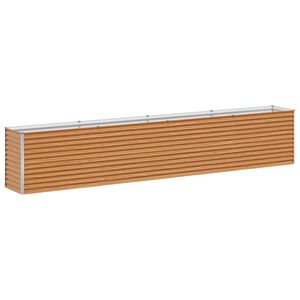 vidaXL Градинска повдигната леха Светло кафяво 390 x 50 x 68 см