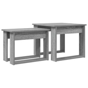 vidaXL Комплект кафе маса 2 бр. Сив Сонома 50 x 52 x 42 см