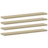 vidaXL Рафтове за етажерка, 8 бр, дъб сонома, 60x10x1,5 см, ПДЧ