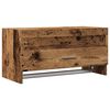 vidaXL Гардероб Старо дърво 70x32,5x35 cm Инженерна дървесина