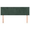 vidaXL Горни табли за легло, 2 бр, тъмнозелени, 72x5x78/88 см, кадифе