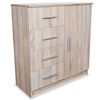 vidaXL Бюфет от инженерно дърво, 79x35x88 см, цвят дъб
