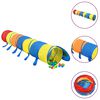 vidaXL Детски тунел за игра с 250 топки многоцветен 245 см полиестер