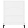 vidaXL Висок шкаф, бял, 69,5x32,5x180 см, инженерно дърво