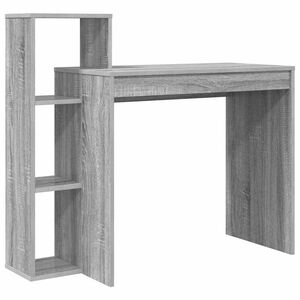 vidaXL Бюро Сив Сонома Инженерна дървесина 100 x 40 x 90 cm