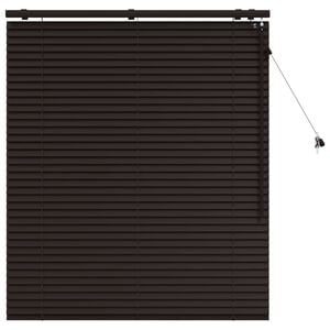 vidaXL Венецианска щора Тъмен кафяв 115 x 130 см 35 mm