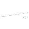 vidaXL Шипове за огради, 25 бр, стомана, 1 м