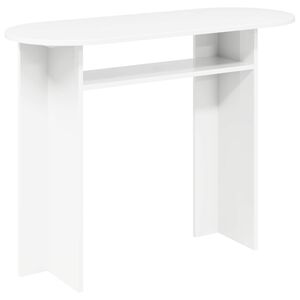 vidaXL Конзолна маса Бяло 100 x 39,5 x 75 см Инженерна дървесина