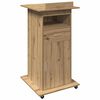 vidaXL Подиум Дъб Инженерно дърво 55 x 55 x 107 cm