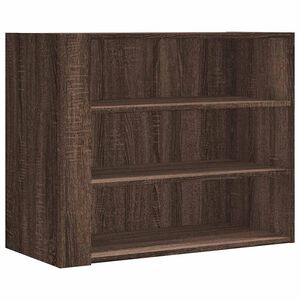 vidaXL Стенен шкаф, кафяв дъб, 75x35x60 см, инженерно дърво