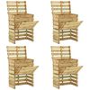 vidaXL Слетен градински компостер 4 pcs Зелено 110 x 58 x 113 см