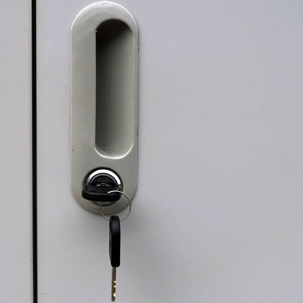 vidaXL Шкаф за заключване Сив 45 x 90 x 180 см