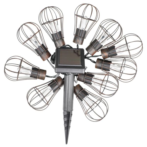 HI LED Соларна градинска светеща верига 10 бр 5,5 см