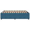 vidaXL Рамка за легло, синя, 160x200 см, кадифе