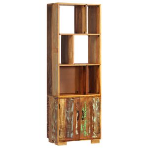 vidaXL Етажерка за книги, 60x35x180 см, регенерирано дърво масив