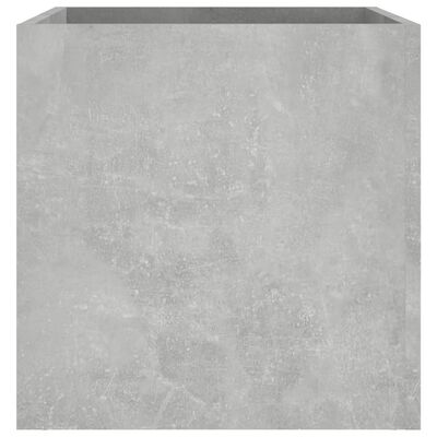 vidaXL Плантерна кутия, бетонно сива, 40x40x40 см, инженерно дърво