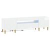 vidaXL LED телевизионен кабинет DELFT 153 x 35 x 43 см Бял гланц