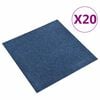 vidaXL Килим 20 pcs Тъмен син 50 x 50 cm 100% Полипропилен