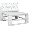 vidaXL Палетна възглавница, на листа, 70x40x12 см, текстил