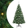 vidaXL С изкуствено коледно дърво с 300 LED светодиода Зелен 180 cm