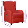 vidaXL Wingback електрически реклайнер, виненочервен, изкуствена кожа