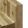 vidaXL Градински диван 2-местен 134x60x62 см импрегниран бор
