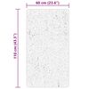 vidaXL Килим HUARTE с къс косъм, мек и миещ се, кремав, 60x110 см