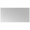 vidaXL LED огледало за баня Прозрачен 80 x 40 cm закалено стъкло