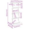 vidaXL Етажерка за списания с рафт Черния дъб 68 x 40 x 123.5 см