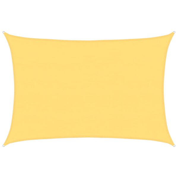 vidaXL Платно-сенник, 160 г/м², бежово, 5x6 м, HDPE