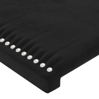 vidaXL Горни табли за легло, 4 бр, черни, 72x5x78/88 см, кадифе