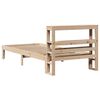 vidaXL Рамка за легло с табла, 90x190 см, борово дърво масив