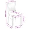 vidaXL Обедени столове 2 pcs Естествен 50 x 52,5 x 91 см