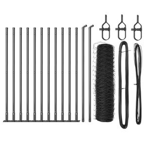 vidaXL Стълб за ограда. Сиво