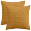 vidaXL Калъфка за възглавница 2 pcs HEERLEN Жълто 30 x 30 cm кордурой
