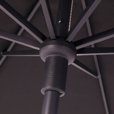 Madison Градински чадър Syros Luxe, 350 см, кръгъл, таупе