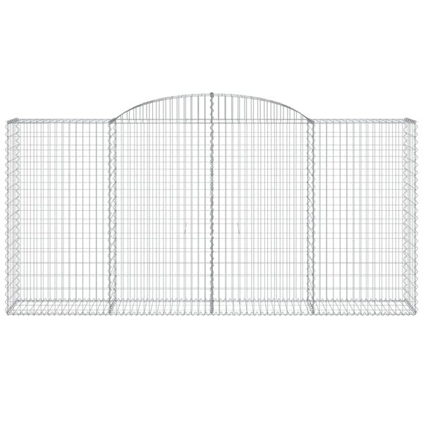 vidaXL Габионни кошници арка 20 бр 300x50x140/160см поцинковано желязо