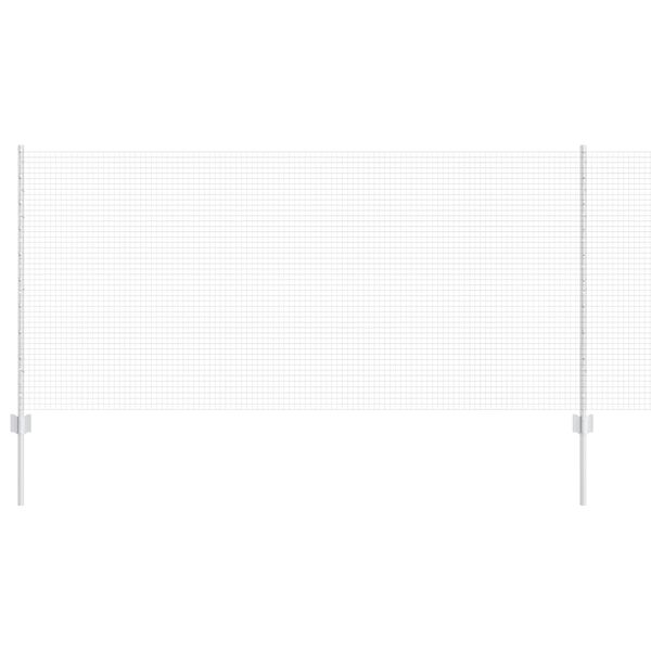 vidaXL Ограда с пост Сребрист 1 x 25 m Стомана